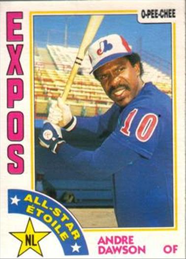 1984 O-Pee-Chee Baseball Cards 392     Andre Dawson AS